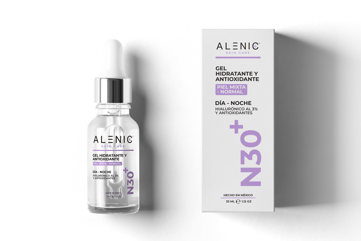 Gel Hidratante y Antioxidante/ Hialurónico al 3% / N30+