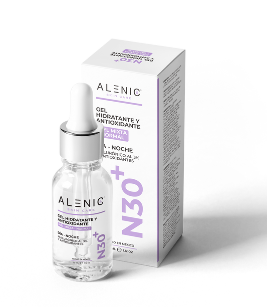 Gel Hidratante y Antioxidante/ Hialurónico al 3% / N30+